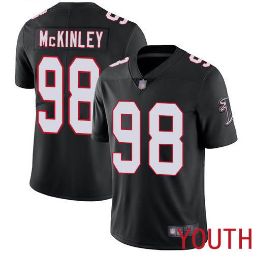 Atlanta Falcons Limited Black Youth Takkarist McKinley Alternate Jersey NFL Football #98 Vapor Untouchable->youth nfl jersey->Youth Jersey